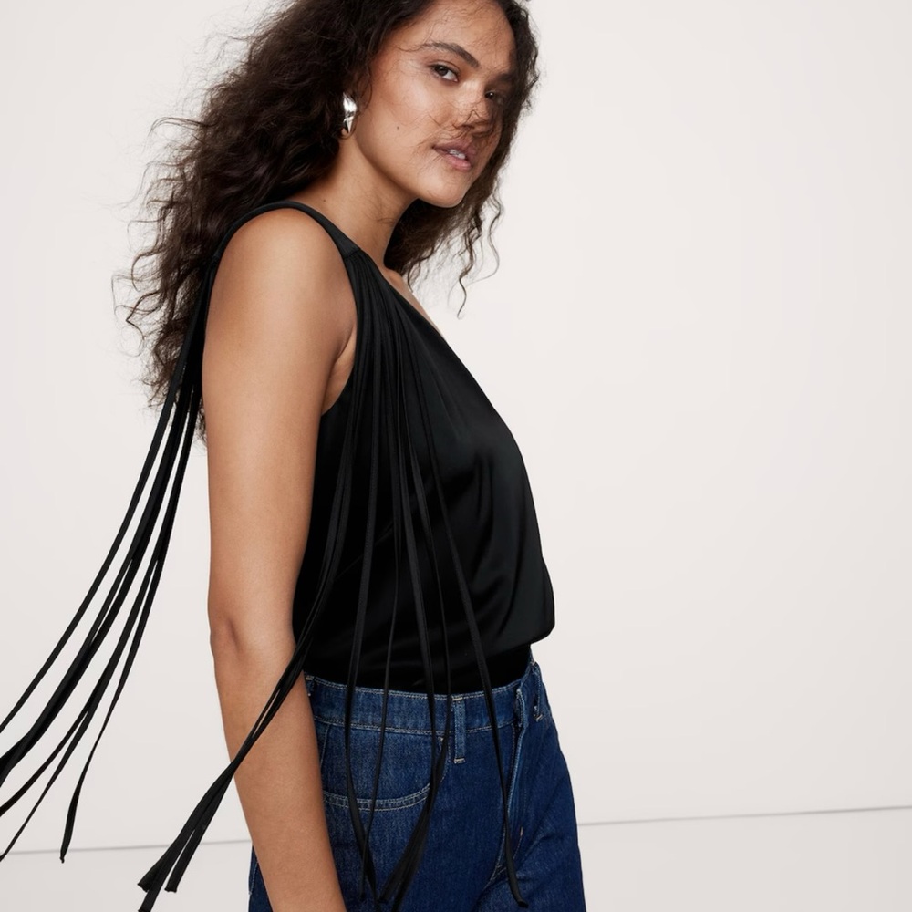 NWT Banana Republic One Shoulder Satin Top